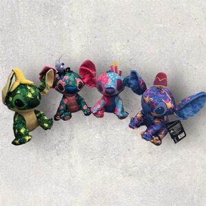 Stitch Crashes Disney set of 4 plushies